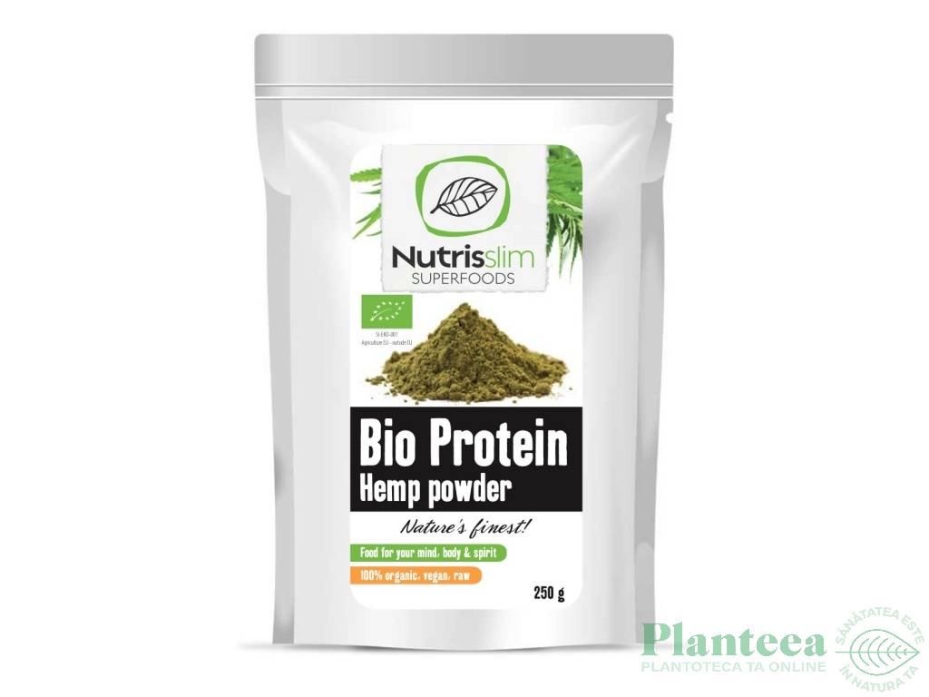 Pulbere proteica canepa eco 250g - NUTRISSLIM