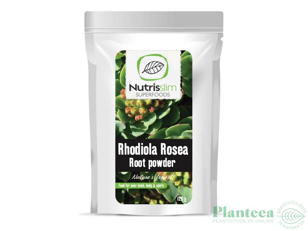 Pulbere rhodiola rosea eco 125g - NUTRISSLIM