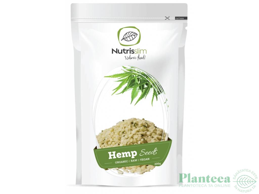 Seminte canepa decorticate eco 200g - NUTRISSLIM