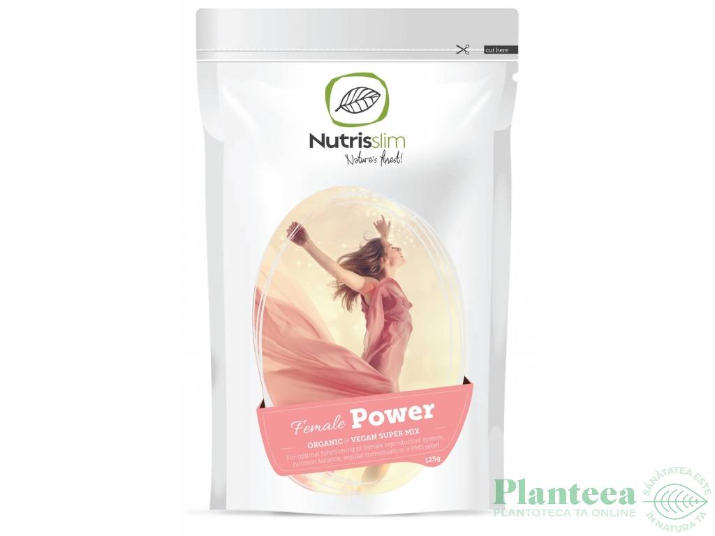 Pulbere mix vegan Power femei eco 125g - NUTRISSLIM