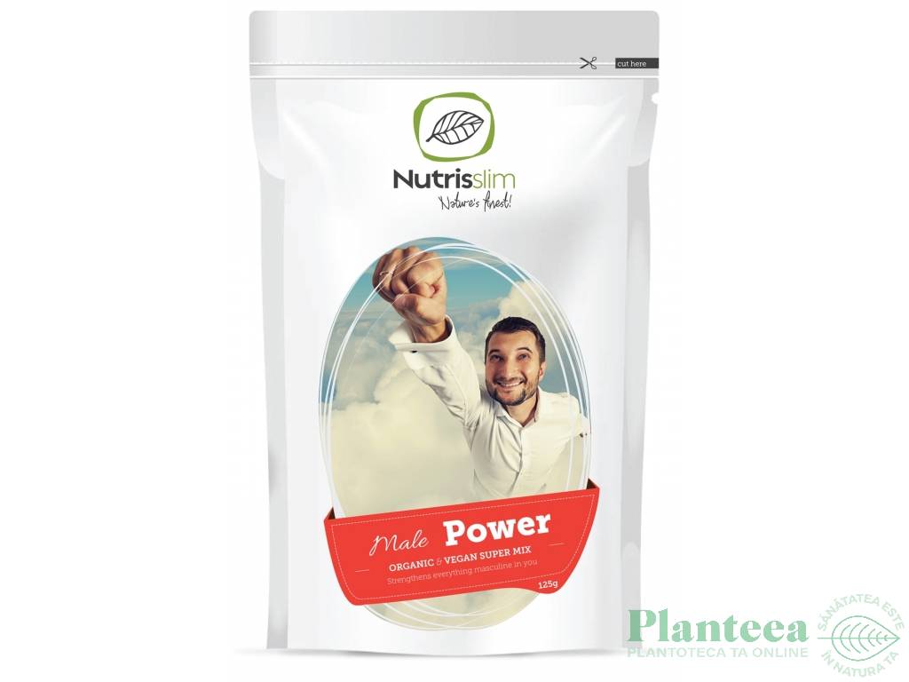 Pulbere mix vegan Power barbati eco 125g - NUTRISSLIM