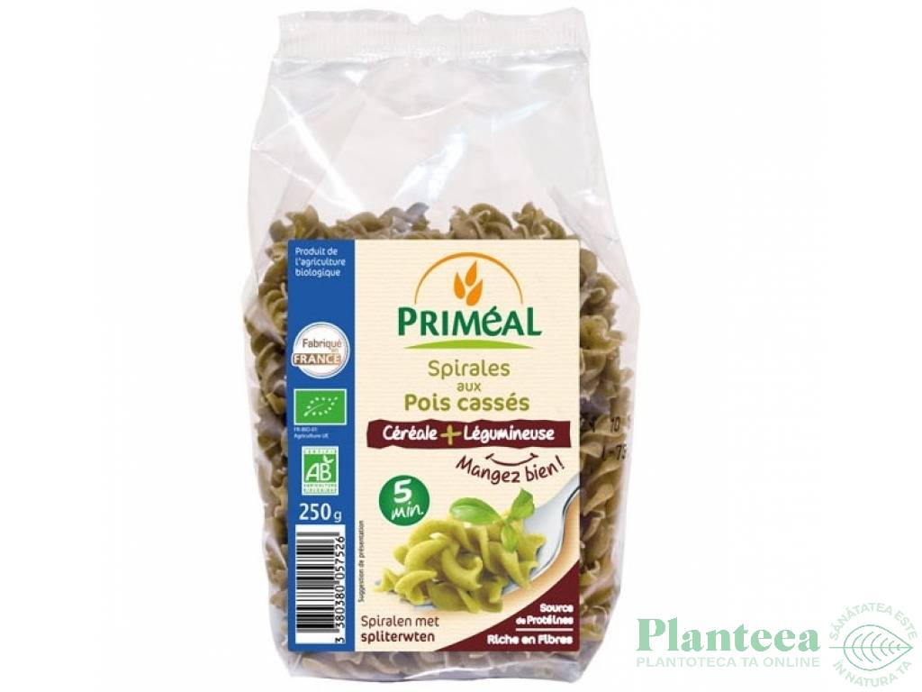 Paste spirale grau mazare patrunjel eco 250g - PRIMEAL