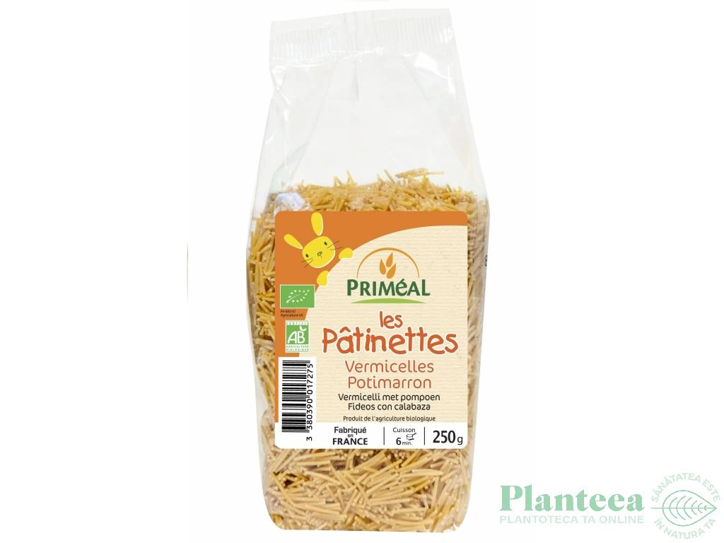 Paste fidea grau semiintegral dovleac eco 250g - PRIMEAL