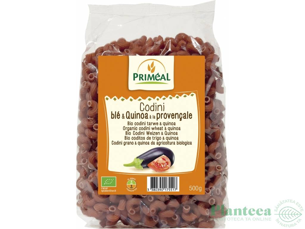 Paste codini grau quinoa provensal eco 500g - PRIMEAL