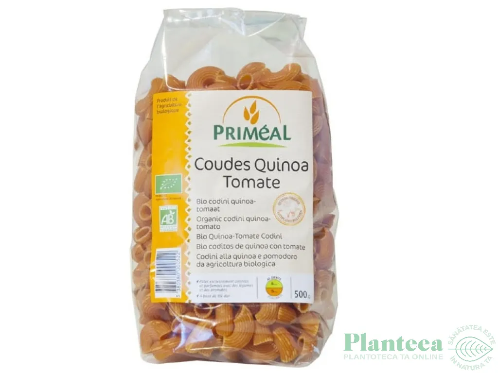 Paste melci grau quinoa rosii eco 500g - PRIMEAL