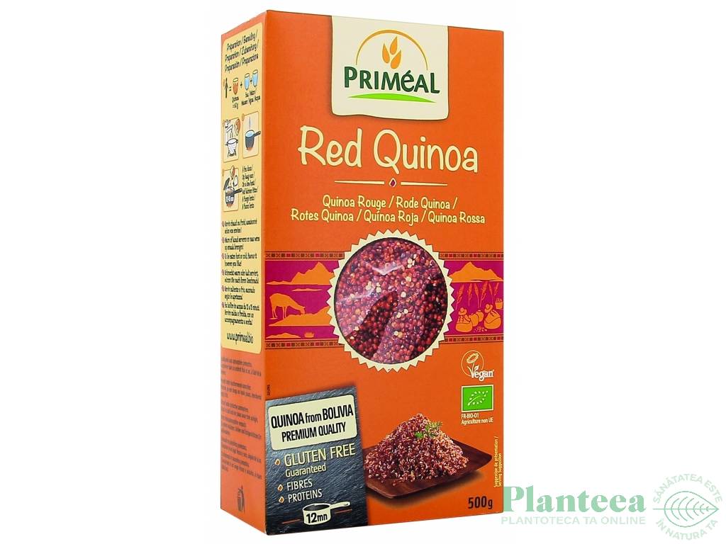 Quinoa rosie boabe eco 500g - PRIMEAL
