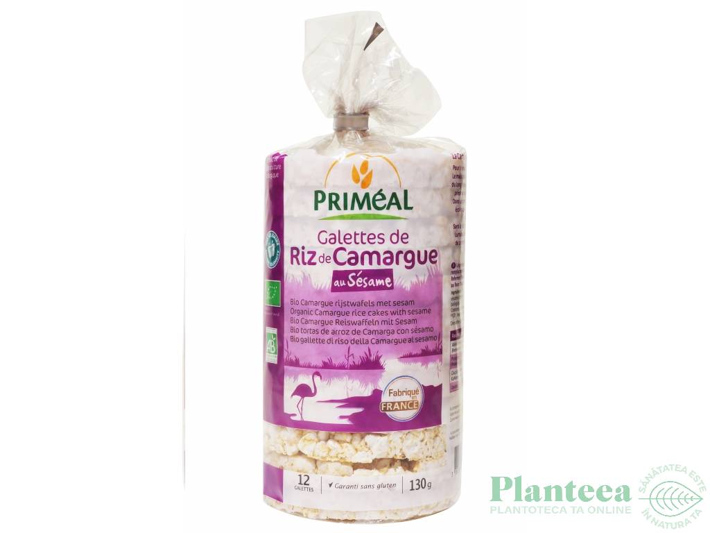 Rondele expandate orez Camargue susan cu sare eco 130g - PRIMEAL