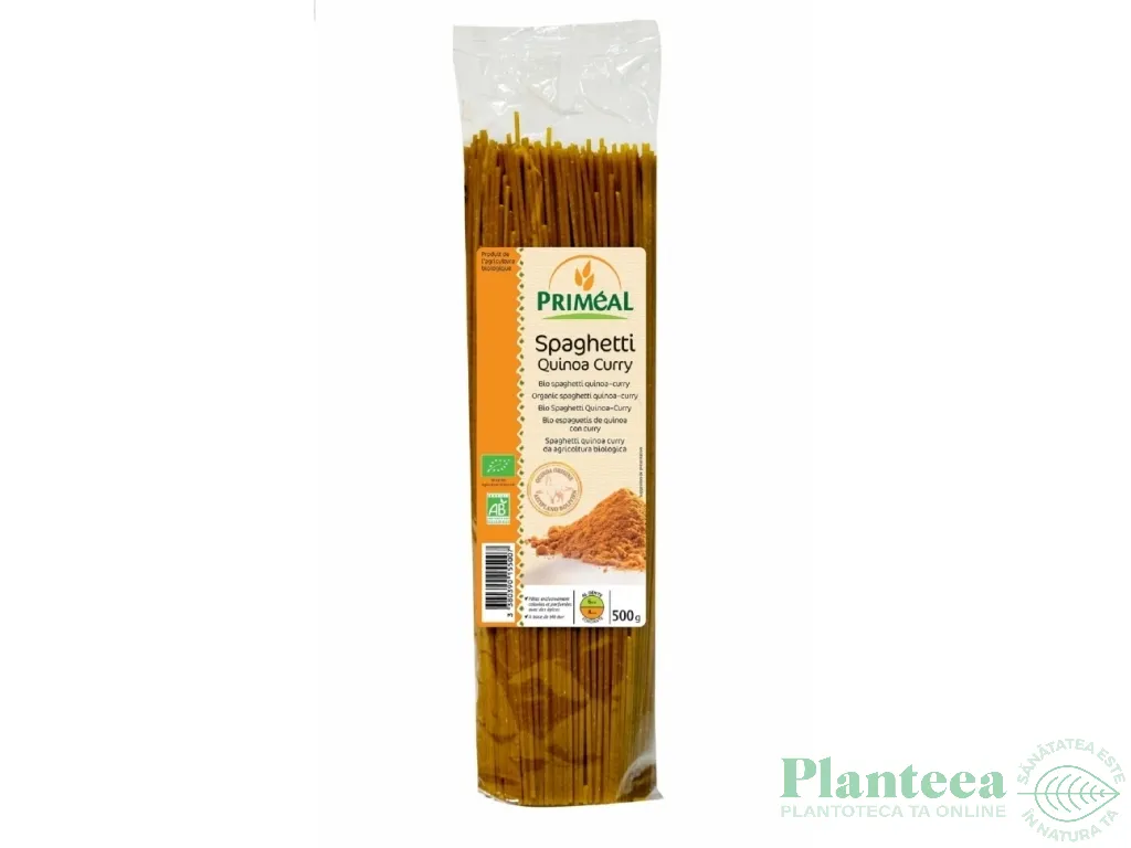 Paste spaghete grau quinoa curry eco 500g - PRIMEAL