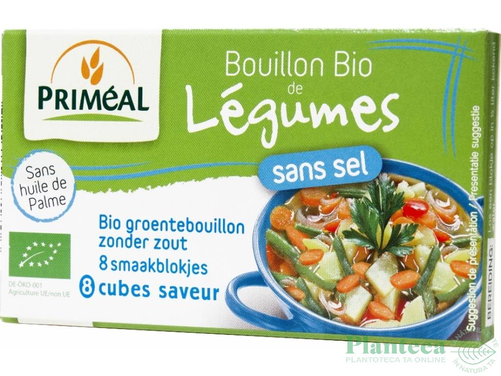 Cubulete supa legume fara sare eco 8x9g - PRIMEAL