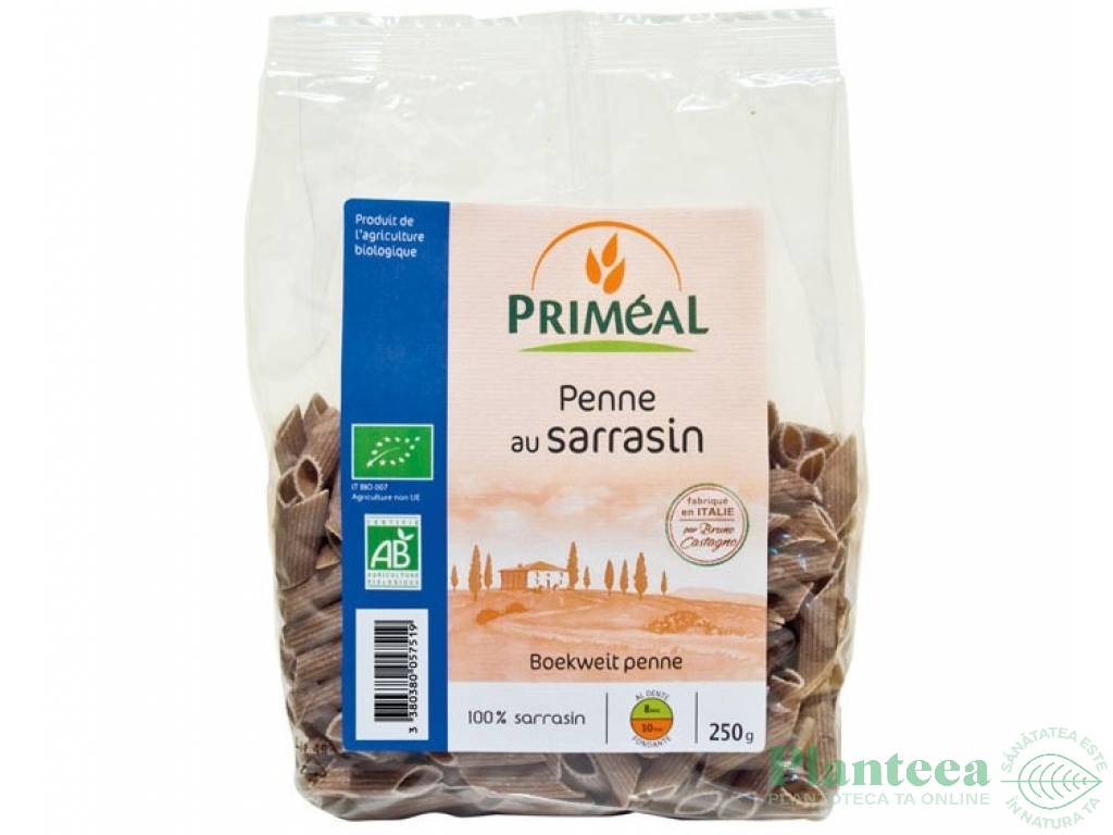 Paste penne hrisca integrala eco 250g - PRIMEAL