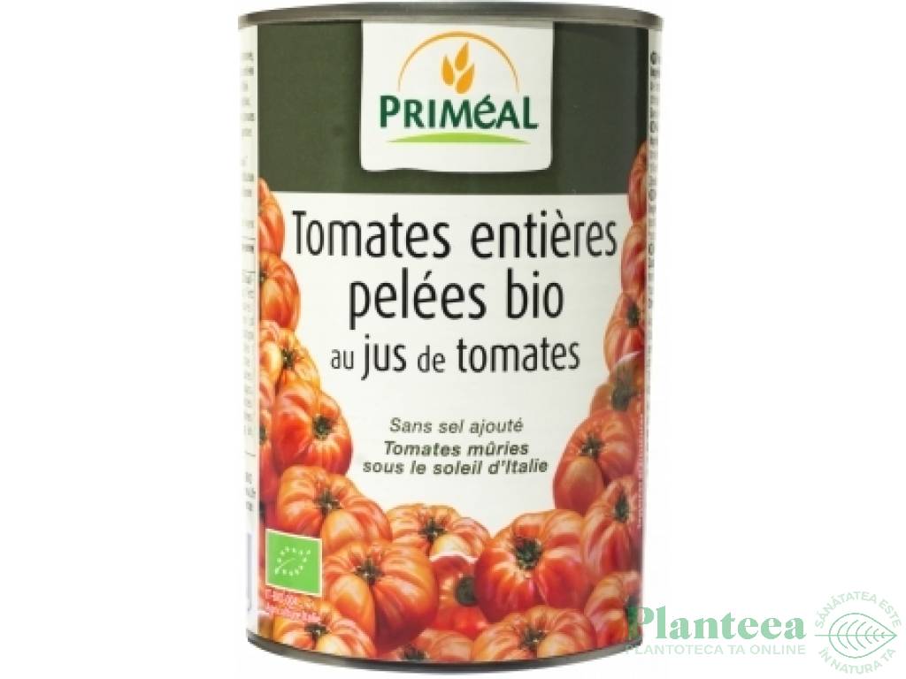 Rosii decojite intregi in suc propriu eco 400g - PRIMEAL