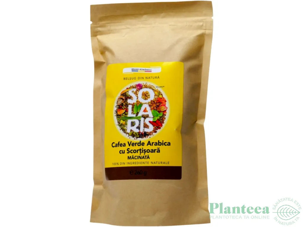 Cafea verde arabica macinata cu scortisoara 260g - SOLARIS