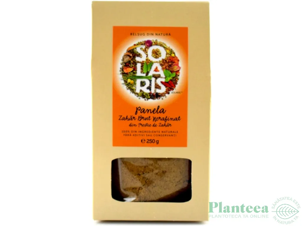 Zahar brut trestie nerafinat Panela 250g - SOLARIS