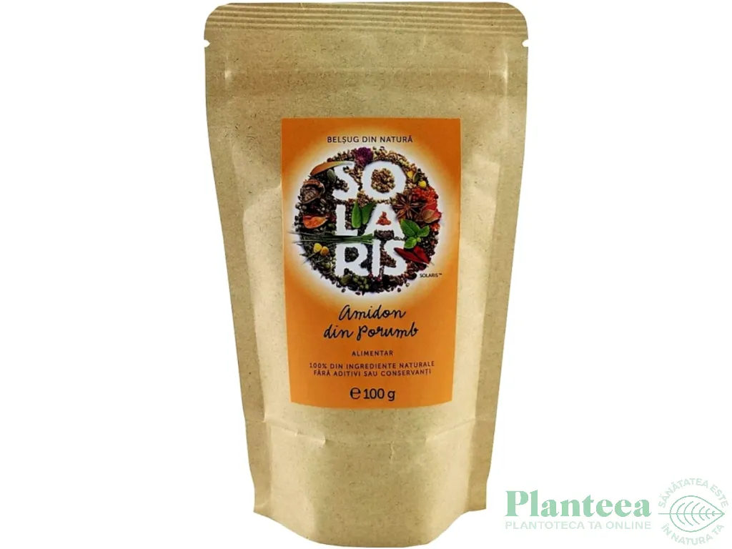 Amidon porumb alimentar pulbere 100g - SOLARIS