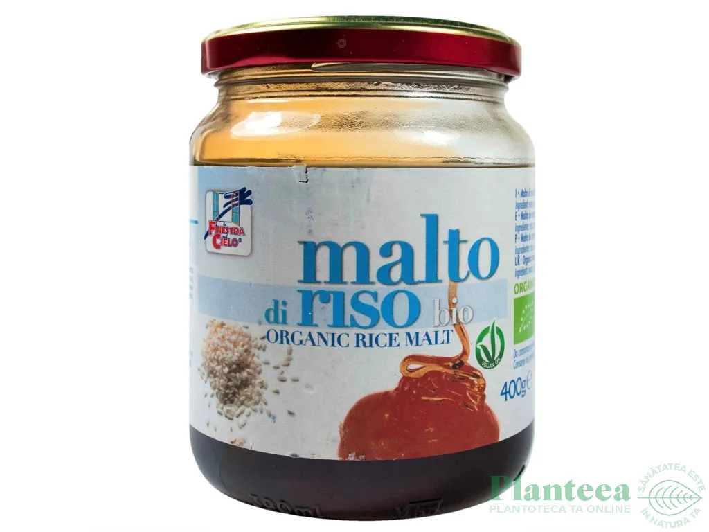 Indulcitor sirop malt orez orz borcan eco 400g - LA FINESTRA SUL CIELO