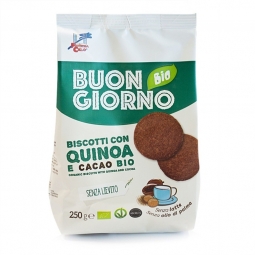 Biscuiti vegani quinoa cacao BuonGiorno eco 250g - LA FINESTRA SUL CIELO