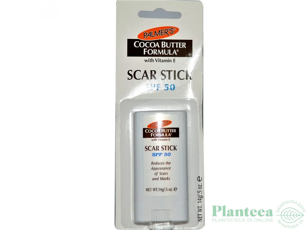 Stick corector cicatrici spf50 unt cacao E 14g - PALMER`S