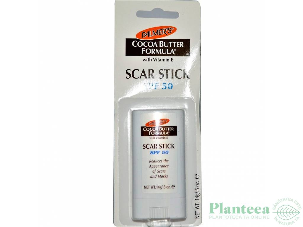 Stick corector cicatrici spf50 unt cacao E 14g - PALMER`S