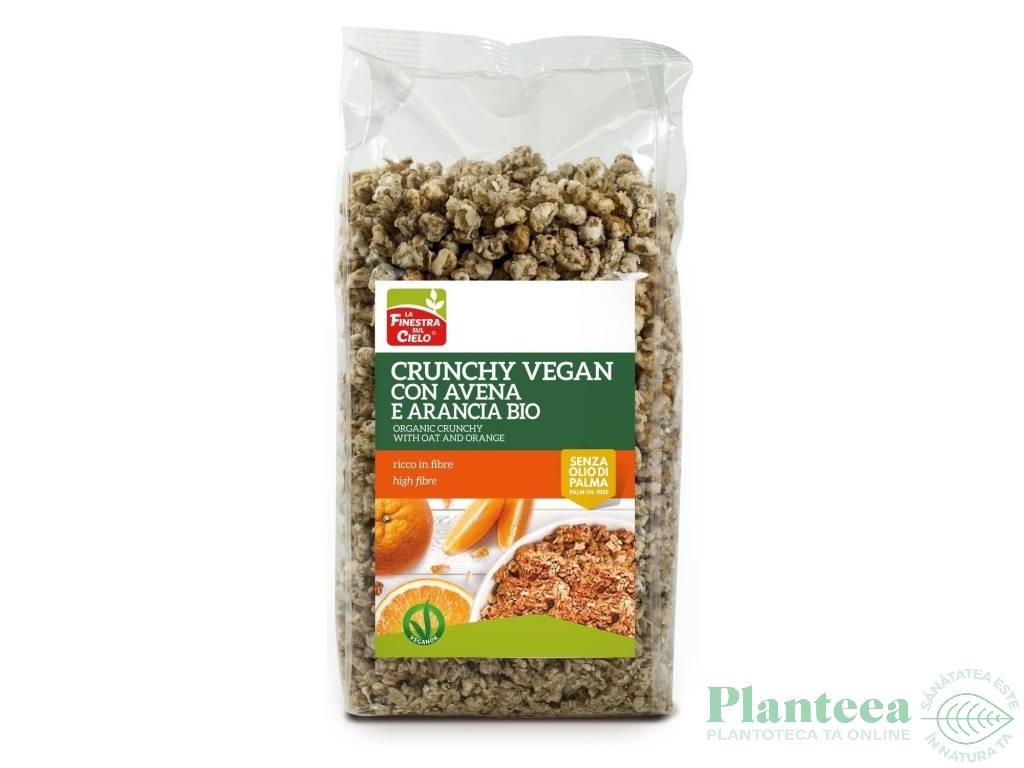 Musli crocant ovaz portocale eco 375g - LA FINESTRA SUL CIELO