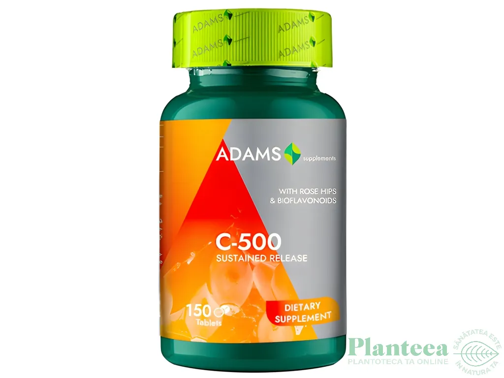 Vitamina C 500mg macese bioflavonoide 150cp - ADAMS SUPPLEMENTS
