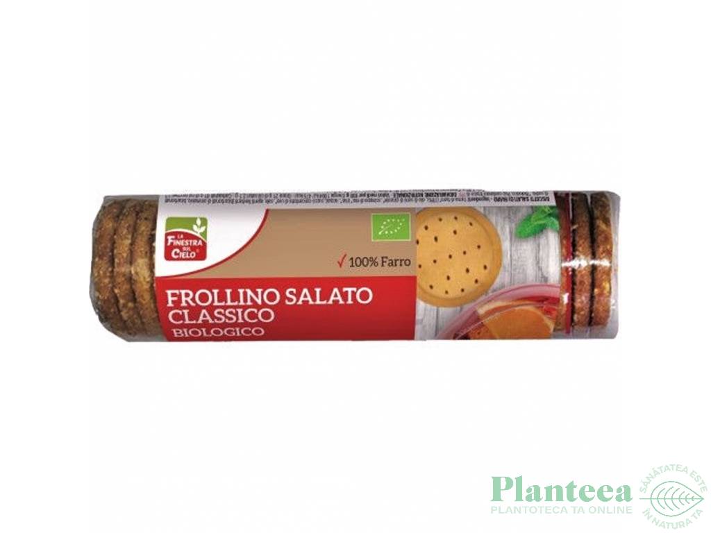 Biscuiti sarati Frollino spelta eco 250g - LA FINESTRA SUL CIELO