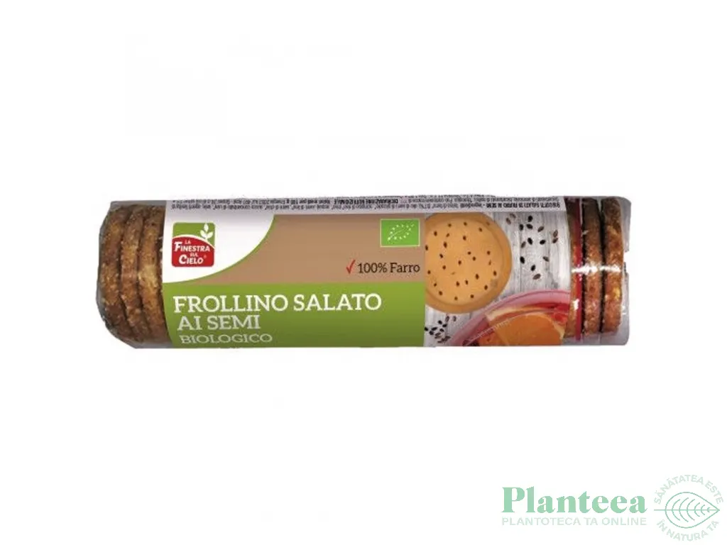 Biscuiti sarati Frollino spelta seminte eco 250g - LA FINESTRA SUL CIELO