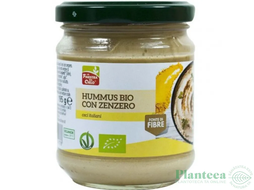 Hummus ghimbir eco 195g - LA FINESTRA SUL CIELO