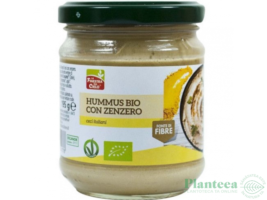 Hummus ghimbir eco 195g - LA FINESTRA SUL CIELO