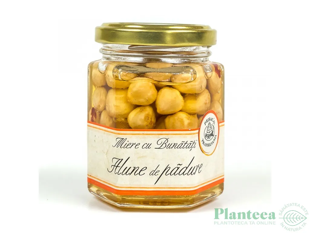 Miere cu alune padure intregi 200g - PRISACA