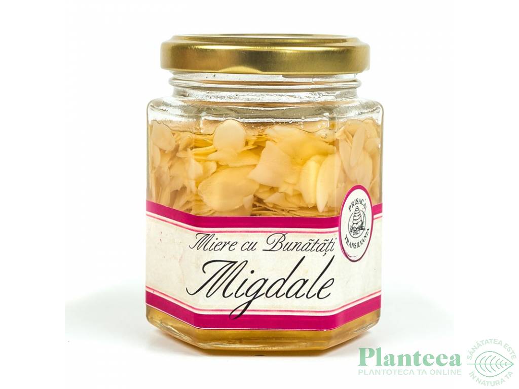 Miere cu fulgi migdale 200g - PRISACA