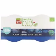 Piure mere afine fara zahar eco 2x100g - LA FINESTRA SUL CIELO