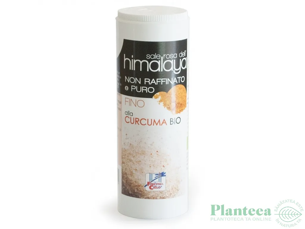 Sare roz fina Himalaya turmeric solnita 200g - LA FINESTRA SUL CIELO