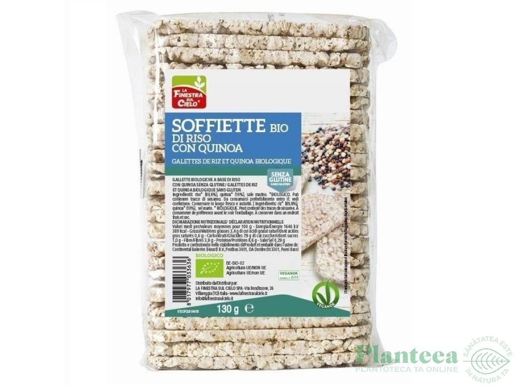 Galete expandate orez quinoa fara gluten 130g - LA FINESTRA SUL CIELO