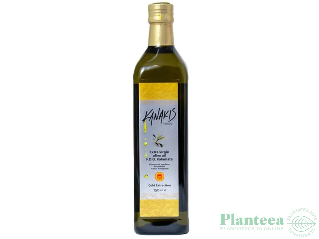 Ulei masline extravirgin kalamata PDO 750ml - KANAKIS