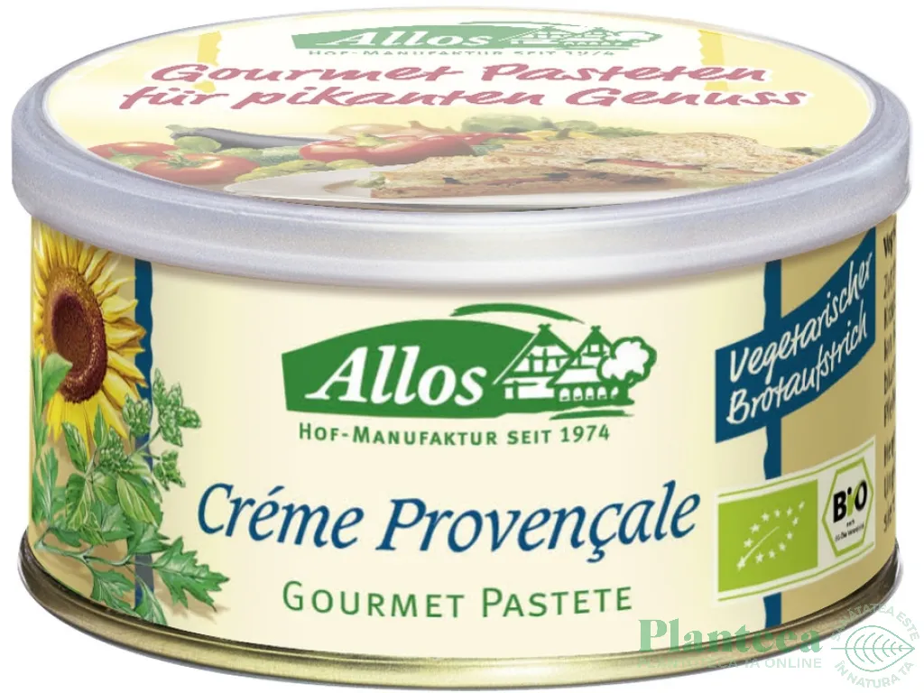 Pate vegetal ierburi Provencale 125g - ALLOS