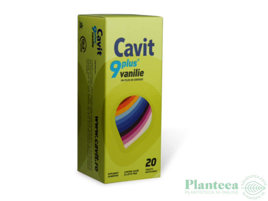 Cavit 9 plus vanilie 20cp - BIOFARM