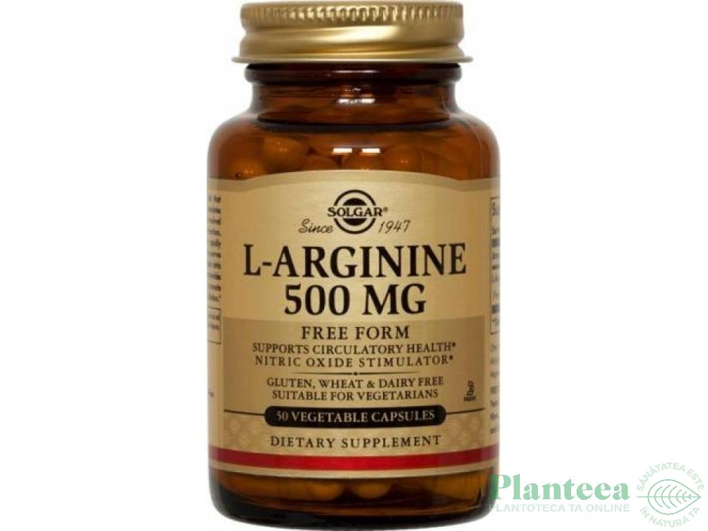 Larginina 500mg 50cps - SOLGAR