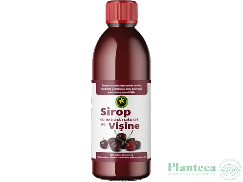 Sirop visine cu zahar invertit 500ml - HYPERICUM