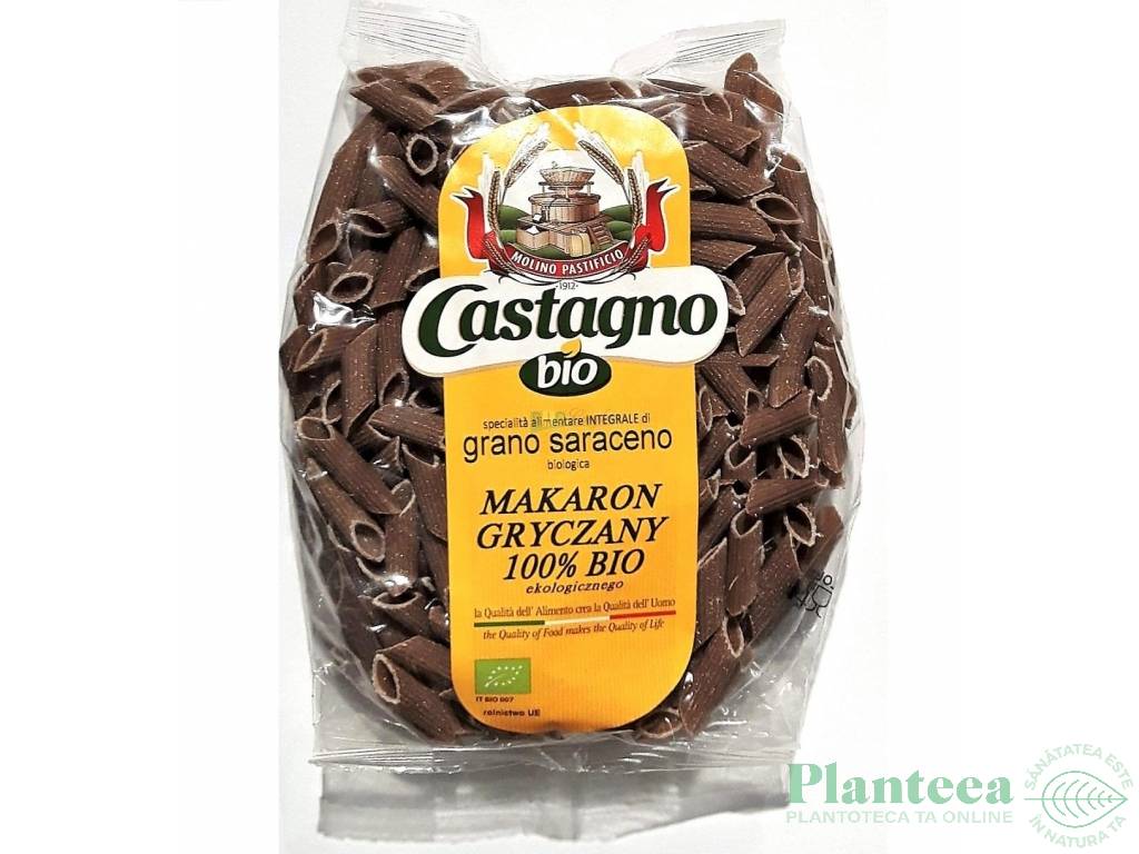 Paste macaroane hrisca integrala 250g - CASTAGNO