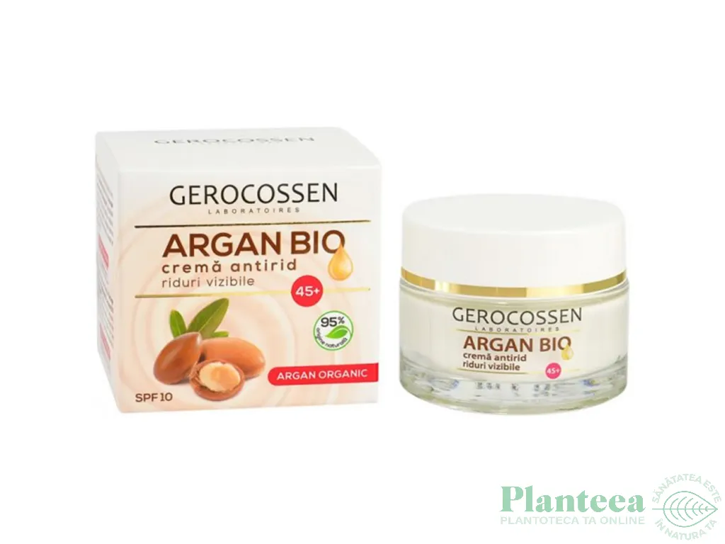 Crema antirid riduri fine spf10 ArganBio 50ml - GEROCOSSEN