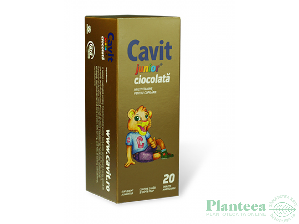 Cavit junior ciocolata 20cp - BIOFARM