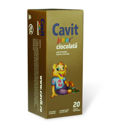 Cavit junior ciocolata 20cp - BIOFARM
