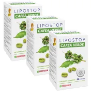 Pachet Lipostop cafea verde 3x30cps - PARAPHARM