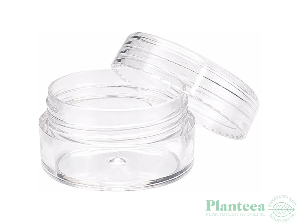 Borcanel plastic transparent San cu capac 5ml - ELLEMENTAL