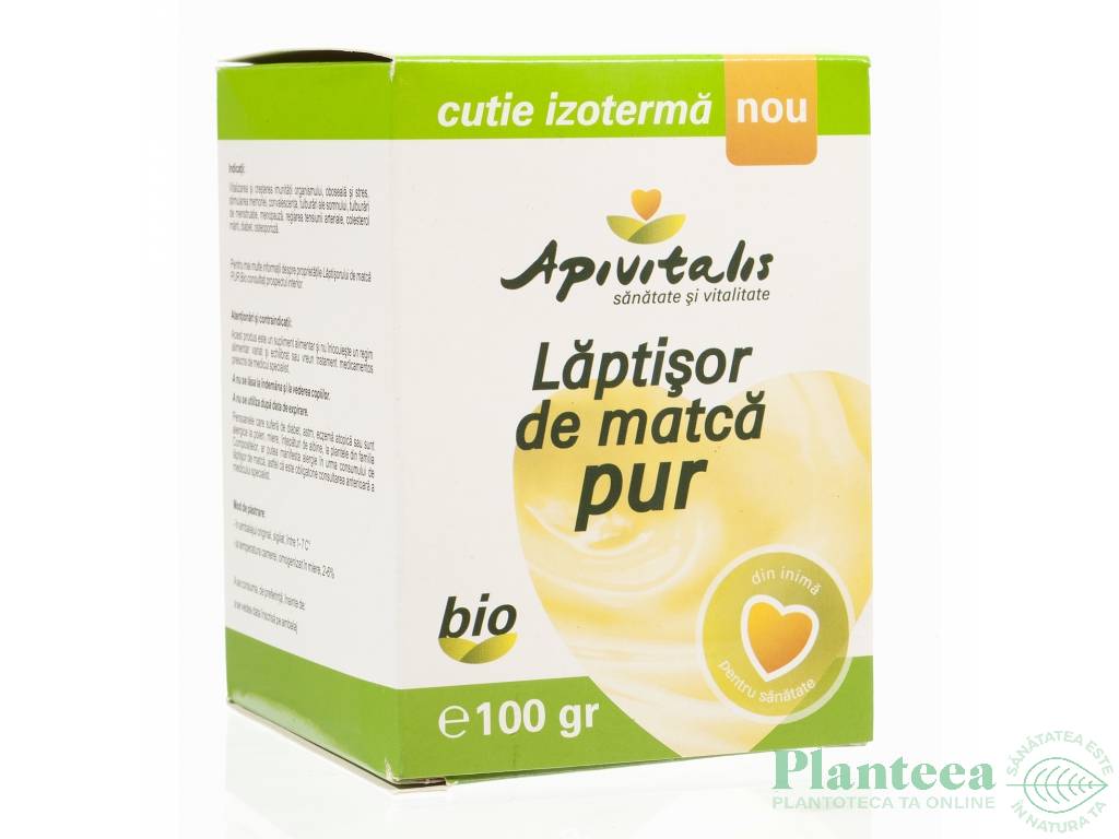 Laptisor matca pur crud bio 100g - API VITALIS