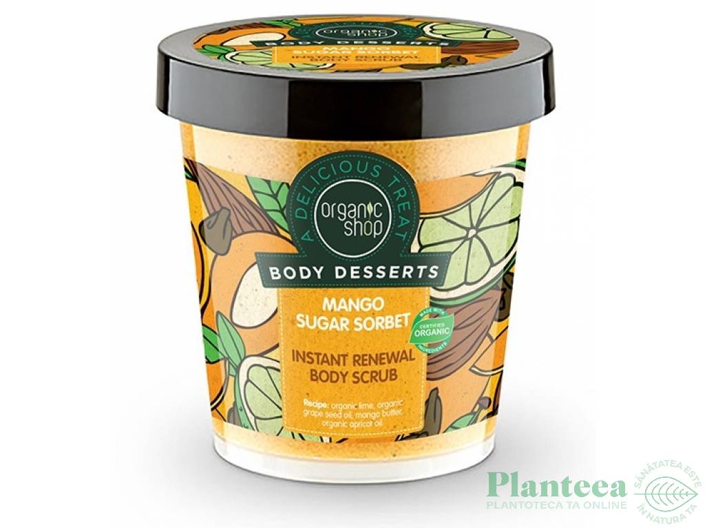 Scrub corp regenerant mango zahar serbet Body Desserts 450ml - ORGANIC SHOP