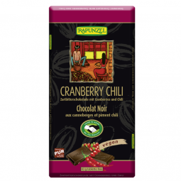 Ciocolata amaruie merisor chilli vegana eco 80g - RAPUNZEL