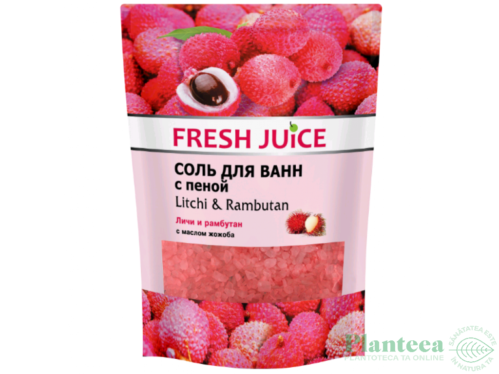 Sare baie spumanta litchi rambutan 500g - FRESH JUICE