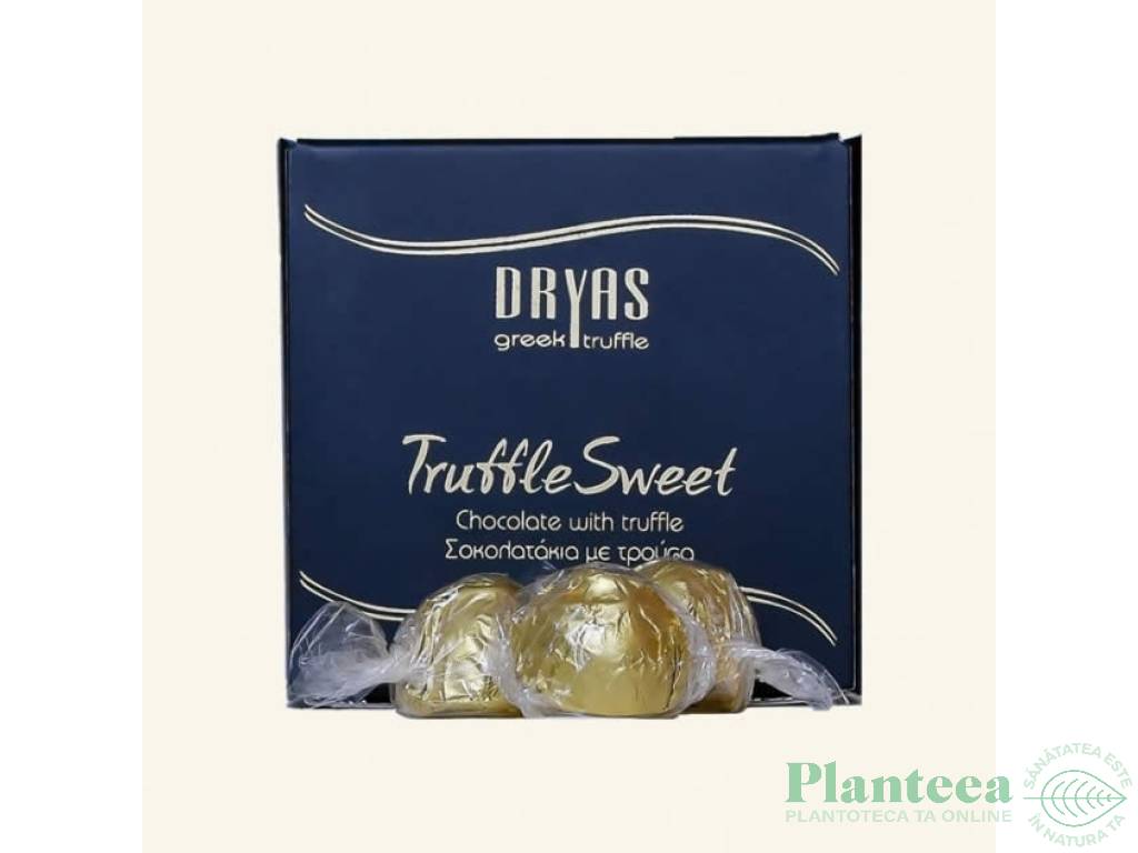 Bomboane ciocolata neagra trufe negre 150g - DRYAS GREEK TRUFFLE