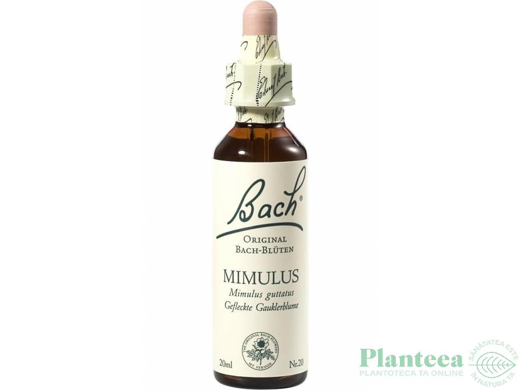 Picaturi florale mimulus nr20 20ml - BACH REMEDIES